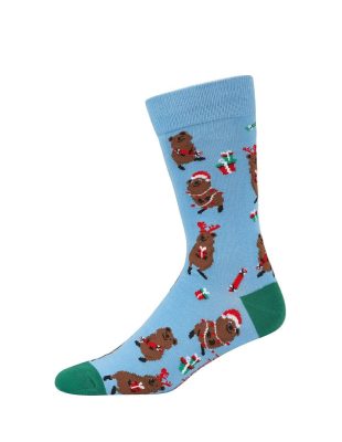  Mens Festive Quokka Bamboo Sock
