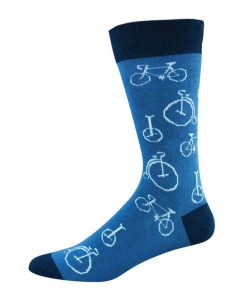 Bamboozld: Mens Ditsy Cycles Bamboo Sock