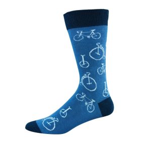  Mens Ditsy Cycles Bamboo Sock
