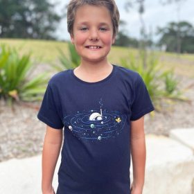 Ripples in Space Navy Kids Tee