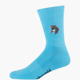 MENS KOALA ZOO CONSERVATION SOCK - SKY