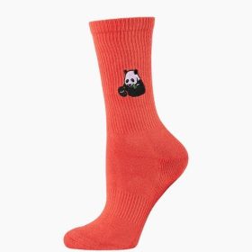  Womens Panda Zoo Conservation Sock - Brick