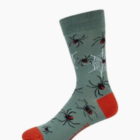  Mens Red Backs Bamboo Sock