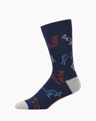  Mens Sketch Roos Bamboo Sock