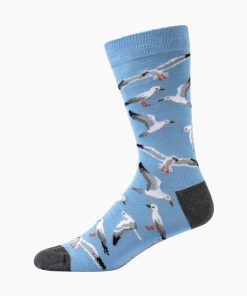 Bamboozld: Mens Seagulls Bamboo Sock - Sky