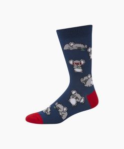 Bamboozld: Mens Cool Koala Bamboo Sock - Blue