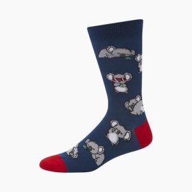  Mens Cool Koala Bamboo Sock - Blue