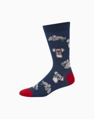  Mens Cool Koala Bamboo Sock - Blue
