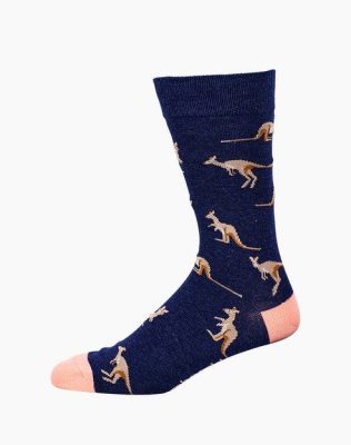  Mens Kangaroo Bamboo Sock Navy