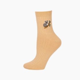  Womens Quarter Crew Koala bamboo Sock - Sand