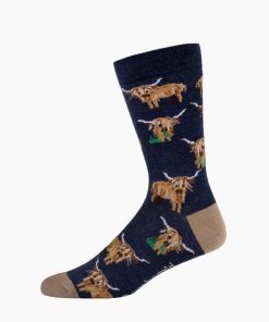 Bamboozld: Mens Hylander Cow Bamboo Sock