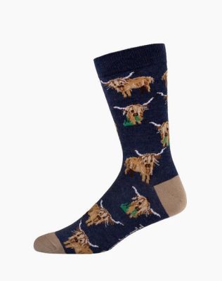  Mens Hylander Cow Bamboo Sock