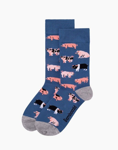 Bamboozld: Mens Oink Bamboo Sock - Image 3