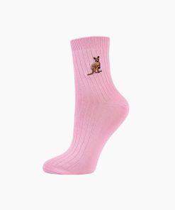Bamboozld: Womens Quarter Crew Rock Wallaby Bamboo Sock