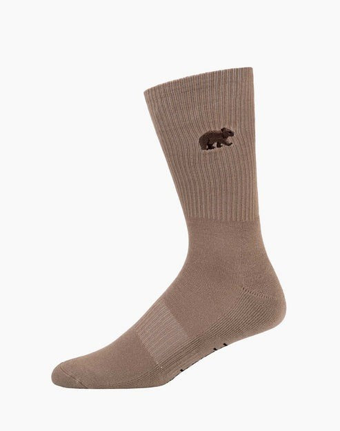 Bamboozld: Mens Wombat Zoo Conservation Sock Stone