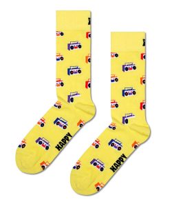 Happy Socks: Boom box Sock Yellow