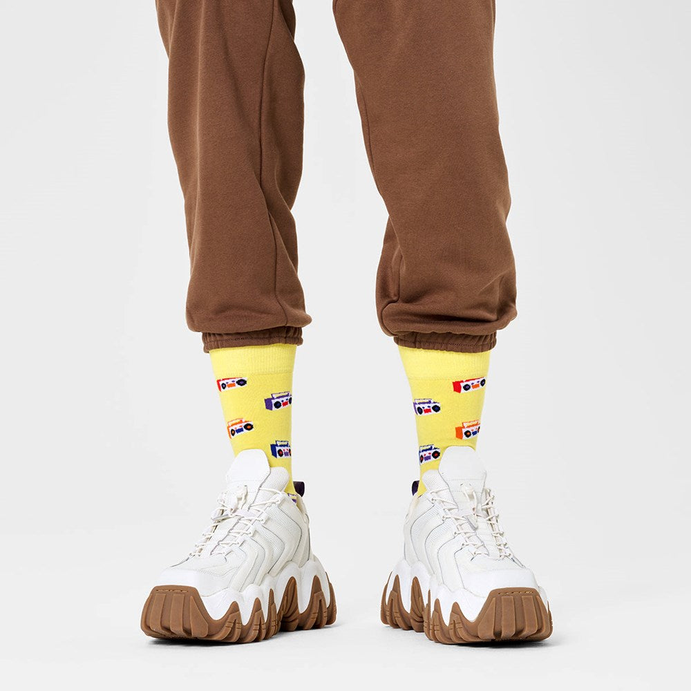 Happy Socks: Boom box Sock Yellow - Image 2