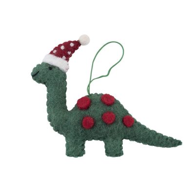  Xmas Ornament Dinosaur Hat Green