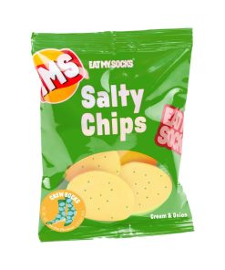 Eat My Socks: Socks Salty Chips Green