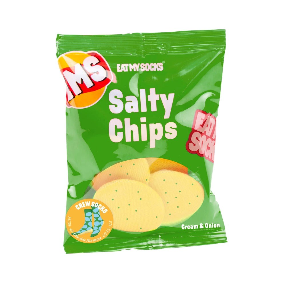 Eat My Socks: Socks Salty Chips Green
