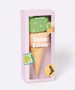 Eat My Socks: Dolce Gelato Pink Green