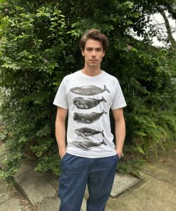 Whales Grey Marle Mens Tee