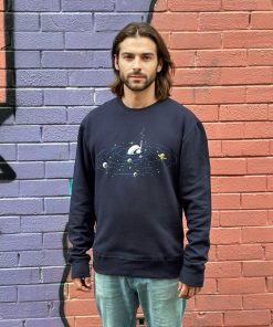 Ripples In Space Navy Mens Jumper