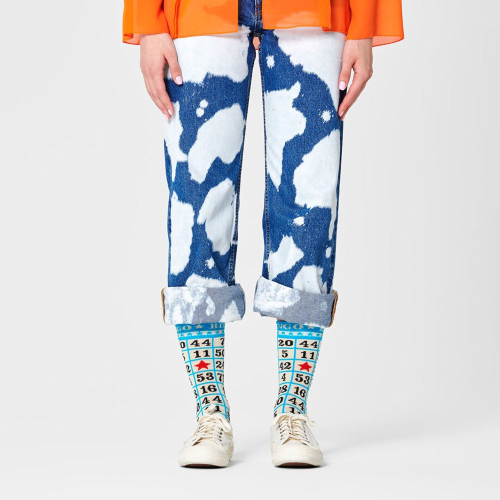 Happy Socks: Bingo Blue White ML - Image 3