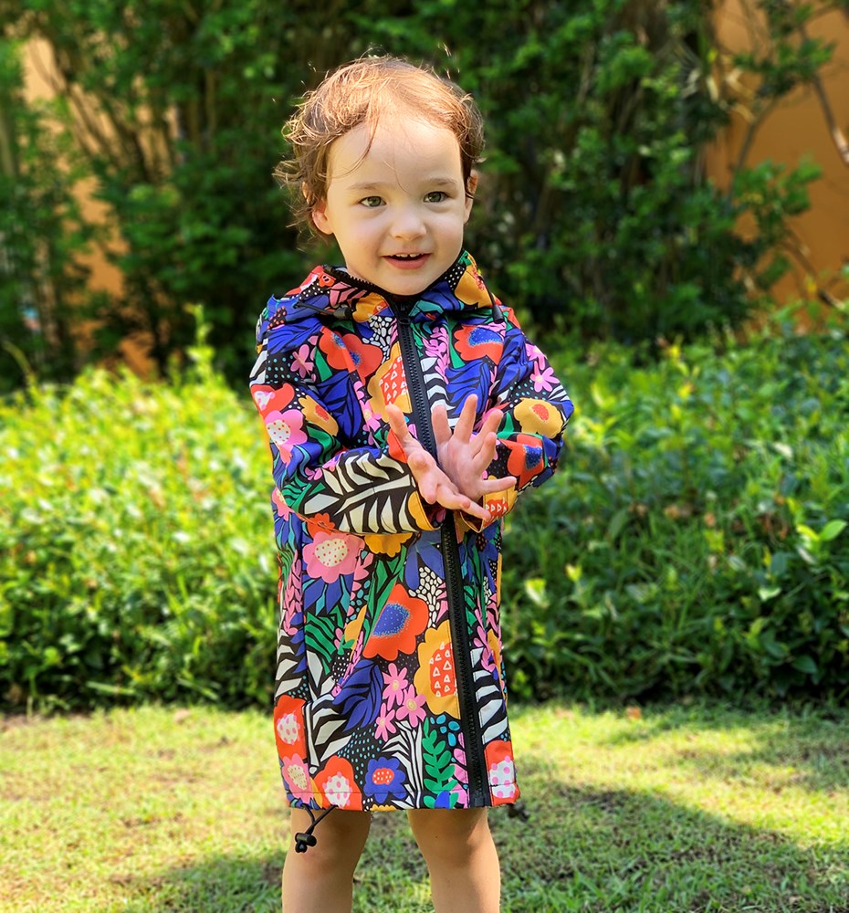 Raincoat: Flower Collage Kids - Image 2