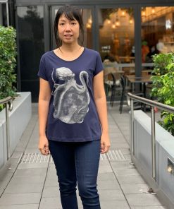 Lunar Octopus Navy Women's Tee