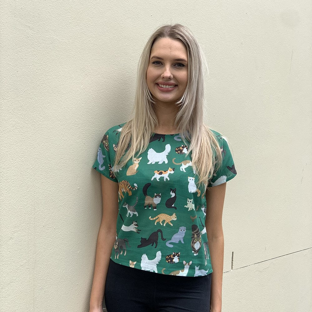 Clowder of Cats Womens Top - Image 3