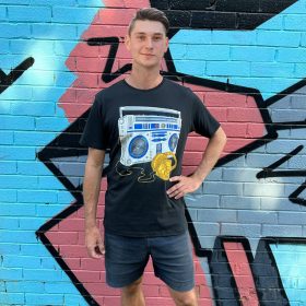 Recycle Wars Charcoal Mens Tee