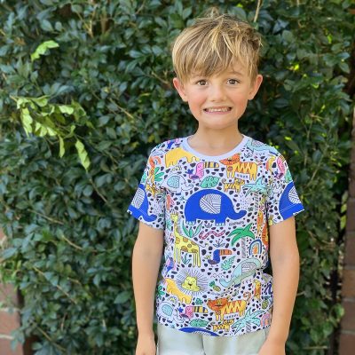 Doodle Safari Kids Tee