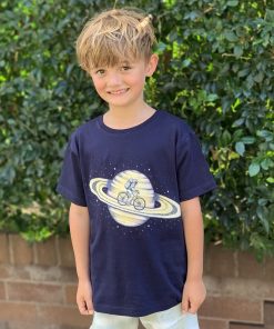 Space Ride Navy Kids Tee