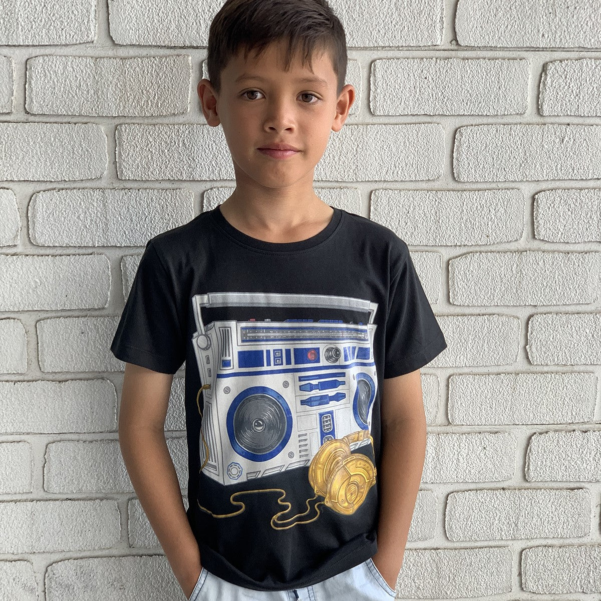 Recycle Wars Charcoal Kids Tee - Image 4