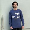 Seagulls Dusky Blue Mens Jumper