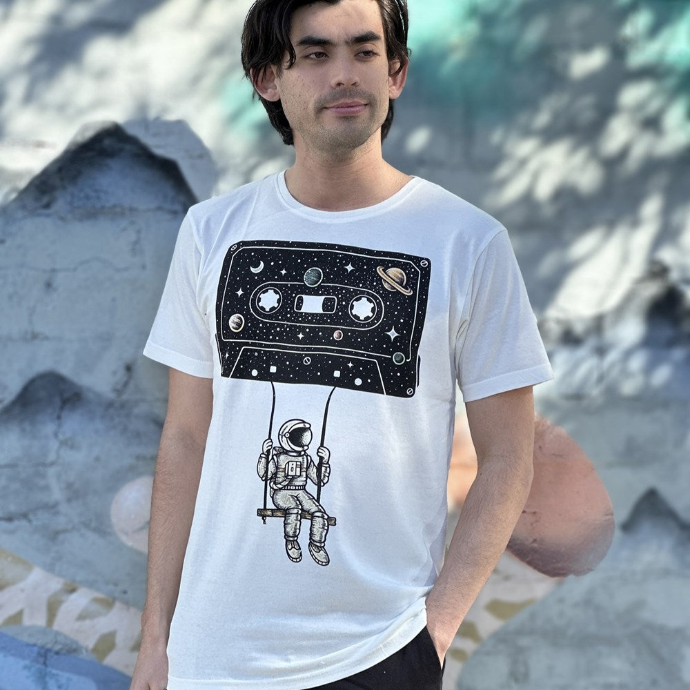 Nostaglic Trip Off White Mens Tee - Image 2
