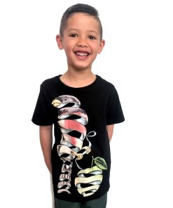 Surrealist Bird Charcoal Kids Tee