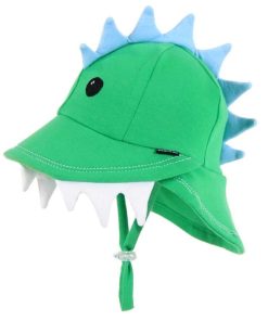 Bedhead: Legionnaire Flap Sun Hat Dinosaur Green