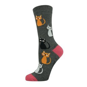  Womens Cat Bamboo Sock