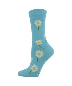 Bamboozld: Womens Daisy Light Blue Bamboo Sock