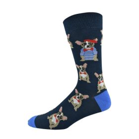  Mens Frenchie Bamboo Sock