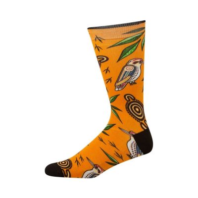  Mens Native Australian Kookaburra Bamboo Sock