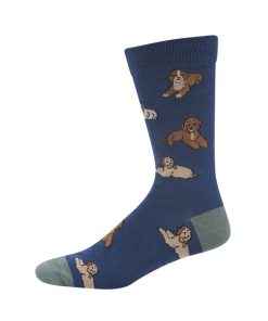 Bamboozld: Mens Cavoodles Blue Bamboo Sock