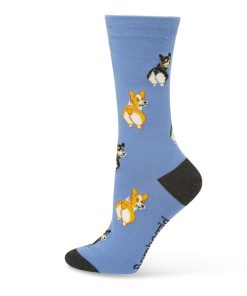 Bamboozld: Womens Corgi Love Lavender Bamboo Sock