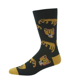 Bamboozld: Mens Tigra Green Bamboo Sock