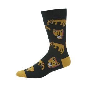  Mens Tigra Green Bamboo Sock