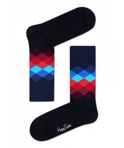 Happy Socks: Faded Diamond Red Black Blue SM