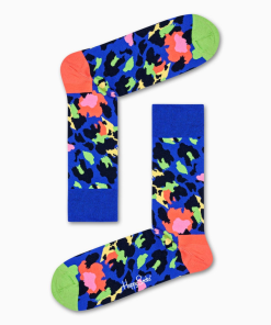 Happy Socks: Leopard Purple Green