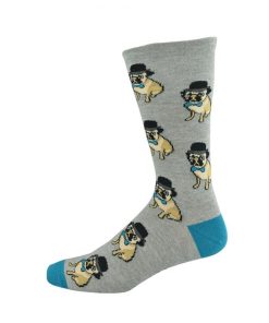 Bamboozld: Mens Hipster Pug Bamboo Sock
